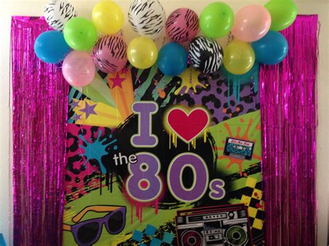 My 80s Party Decorations Photo Booth Wall 80 S Theme Party 80s