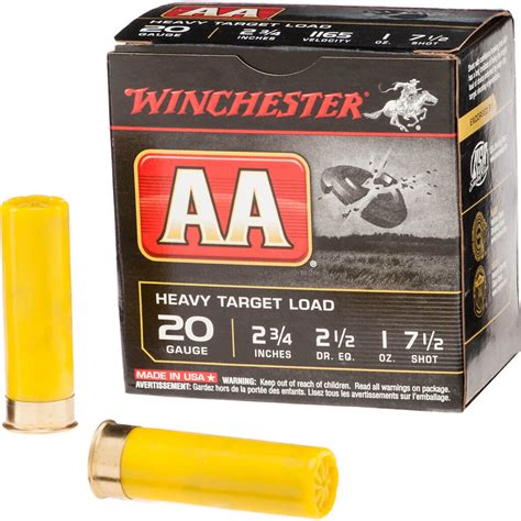 Winchester Aa Heavy Target Load 20 Gauge Shotshells Ammo For Sale