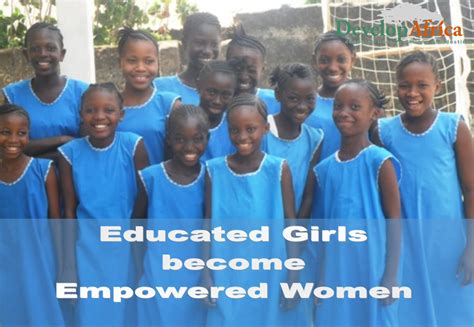 The Importance Of Educating Girls Women Develop Africa