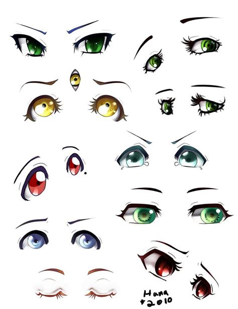 Oc Eye Chart By Hana Keijou Deviantart Com On Deviantart Anime Eyes