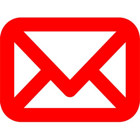 Red Mail Icon Free Red Mail Icons