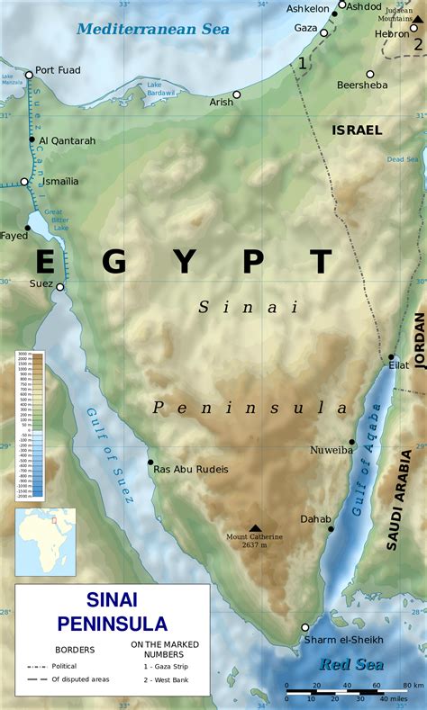 Sinai Peninsula En Svg