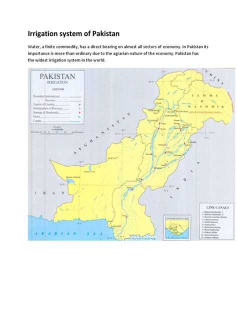 Irrigation System Of Pakistan By Haseeb Abid Indus River Irrigation