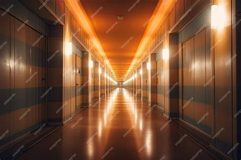 Premium Ai Image Blurred Passage Exploring The Defocused Corridor