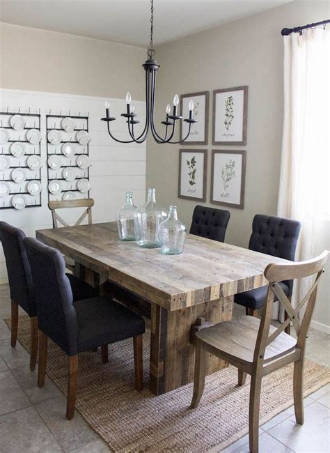 Modern Farmhouse Dining Room And Diy Shiplap Home Sweet Home In 2019