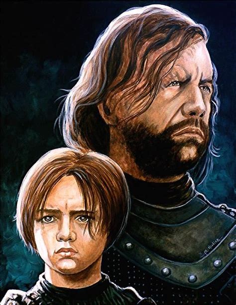 Arya And The Hound By Al Molina Art Prints Friend Painting Art
