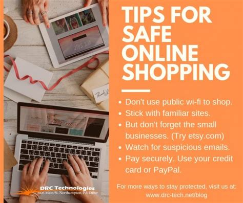 Safe Online Shopping 9 Tips To Stay Protected Drc Technologies It