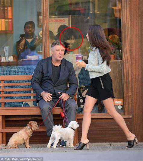 Alec Baldwin Gets Distracted By Leggy Brunette While Wife Hilaria Buys
