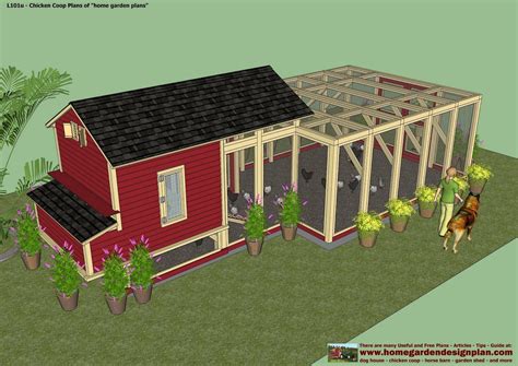 Small free chicken coop with planter plans. home garden plans: L101 - Chicken Coop Plans Construction ...