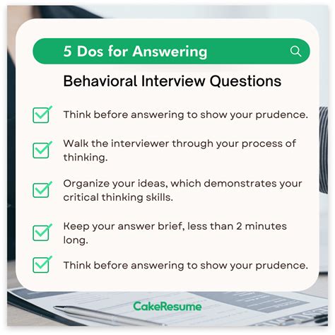 How To Answer Behavioral Interview Questions Dos Donts Cakeresume