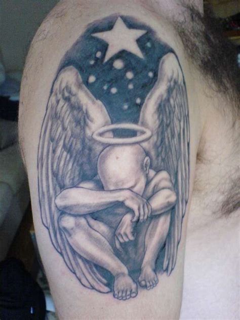coverup fallen angel tattoo