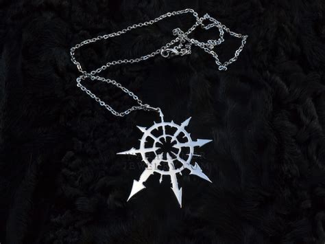 Chaos Star Pendant Stainless Steel Undivided Necklace
