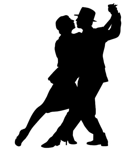 Ballroom Dance Swing Silhouette Silhouette Png Download 500563