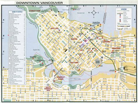 Stadtplan Von Vancouver Detaillierte Gedruckte Karten Von Vancouver