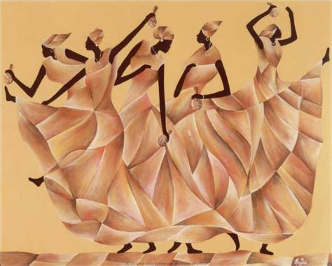 Black African Women Dancing Art Print Size 8x10 22763