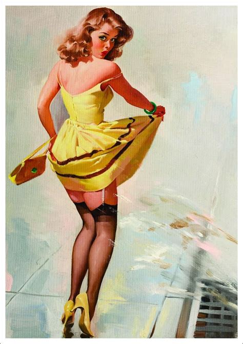 Pop Art Puzzled Girl Pin Up Vintage Poster Classic Retro Kraft