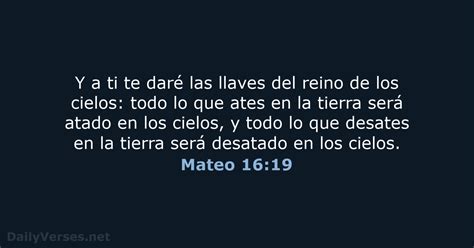 Mateo 1619 Versículo De La Biblia Rvr95