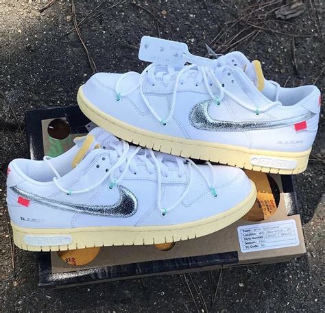 Detailed Look At The Off White X Nike Dunk Low 1 Of 50 Sneaker Buzz