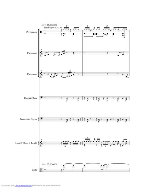 Nessaja music sheet and notes by Scooter @ musicnoteslib.com