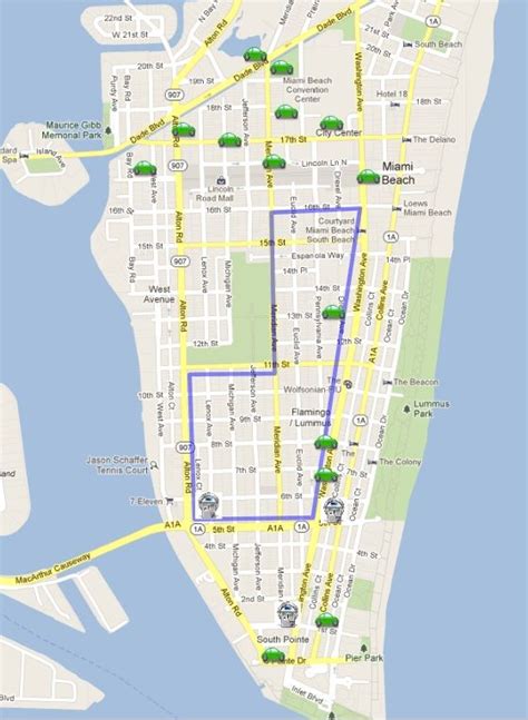 Miami Beach Parking Map