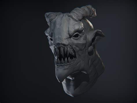 3D Demon Head 09 | CGTrader
