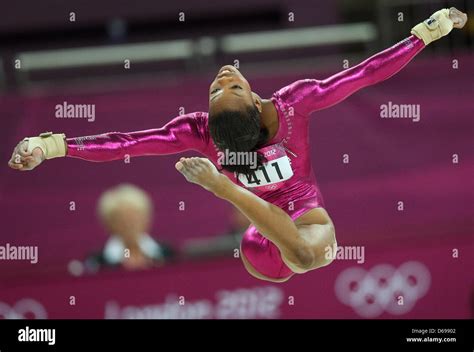 Gold Medal Winner Gabrielle Douglas Of Usa Performs Floor Exercises In