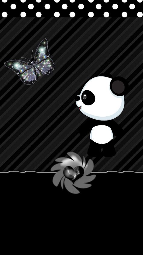 Panda Wallpaper Black And White