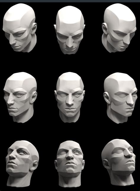 Artist S Referencing Anatomy — Anatoref Planes Of The Face Row 1 Row 2