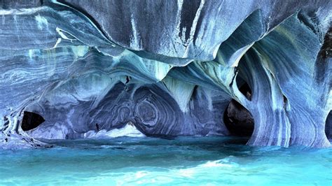 Marble Blue Cave Hd Wallpaper Backiee