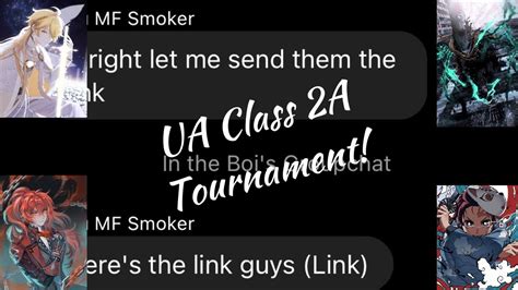 Bnha Text Class 2a Tournament Wizuku Friends Youtube