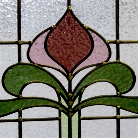 S Art Nouveau Stained Glass From Period Home Style