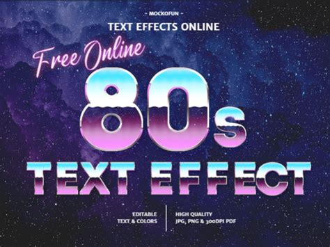 80s Chrome Font Free And Online Mockofun
