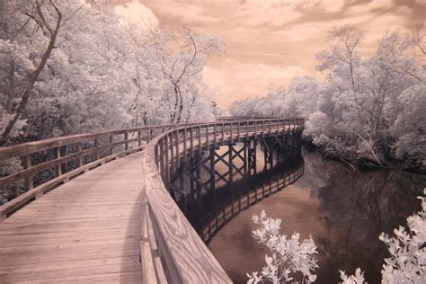 Winter Bridge Winter Scenes Bridge Photography Infrared Photography