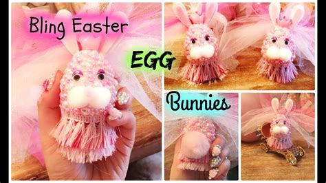 🐰bedazzled Bunny Egg Diy Easter 2018 🐰 Youtube