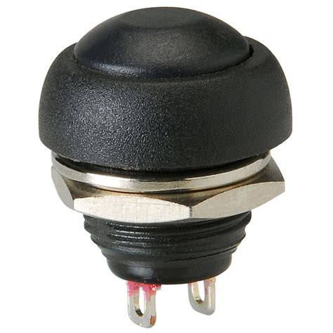 Order The Momentary No Raised Push Button Switch Black Soundimports
