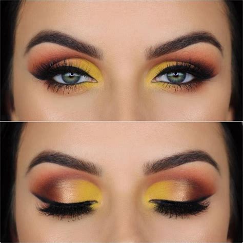 Eye Makeup With Yellow Dress Yellow Eye Makeup Dark Eye Makeup