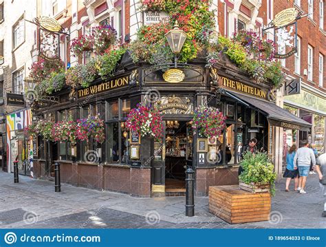Facade Of A Traditional English Pub In Covent Garden In The Heart Of