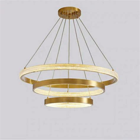 2020 New Brass 3 Lights Circular Pendant Light Chandelier Lighting Lamp