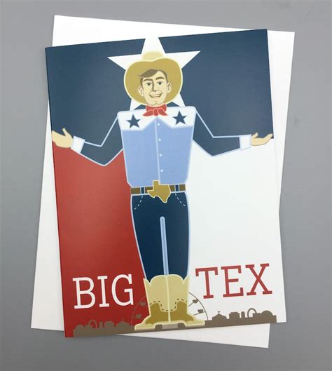 Big Tex Texas State Fair Card Etsy