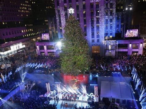 Rockefeller Center Christmas Tree Lights Up