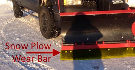 Snow Plow Wear Bar Tips Before Plowing Season Starts