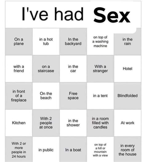 a little sex bingo 😈 do you make a bingo r sexmemes