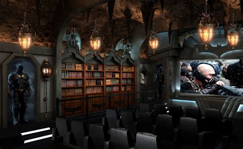 Home Theater Design Batman Movie Themed Home Design And Interior