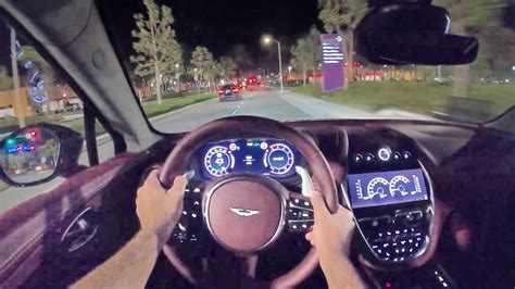 2021 Aston Martin Dbx Pov Night Drive 3d Audioasmr Youtube