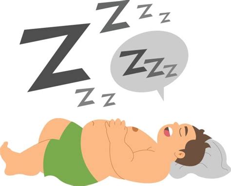 Royalty Free Cartoon Of Fat Guy Sleeping Clip Art Vector Images