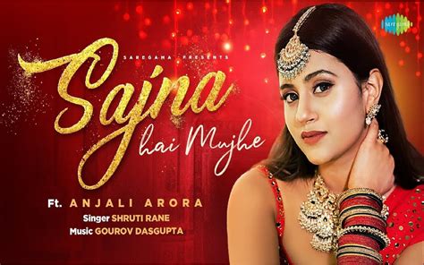 anjali arora new song sajna hai mujhe out actress looks super hot in red saree slt sajna hai