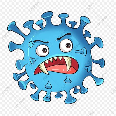 Virus De Dibujos Animados Virus Corona Png Dibujos Virus Coronavirus