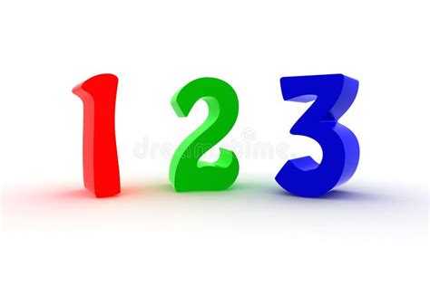 Numbers One Two Three Stock Illustrations 8222 Numbers One Two Three