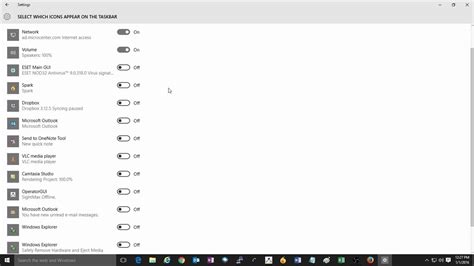 How To Change Which Icons Appear On The Taskbar In Windows 10 Youtube