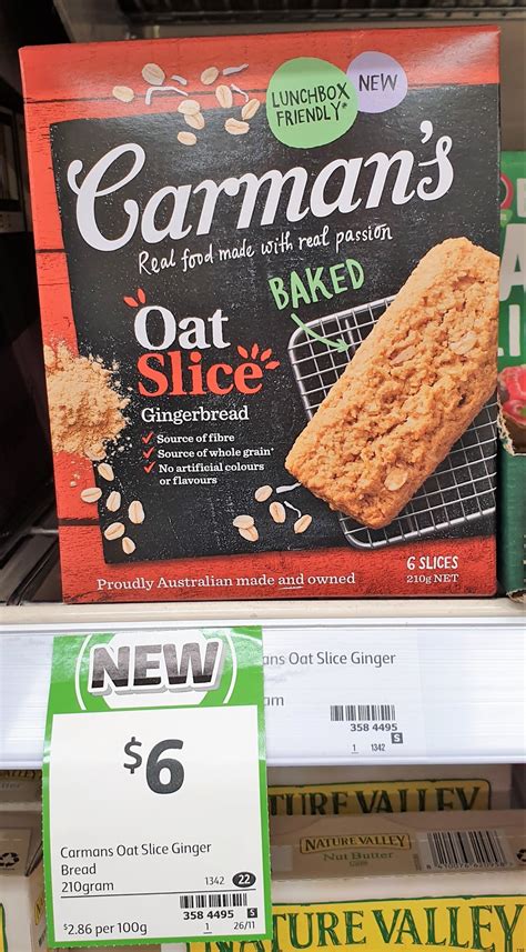Delicious honey oat bars with raisins, almonds and cranberries. New Products Australia | Collection of new products on the ...